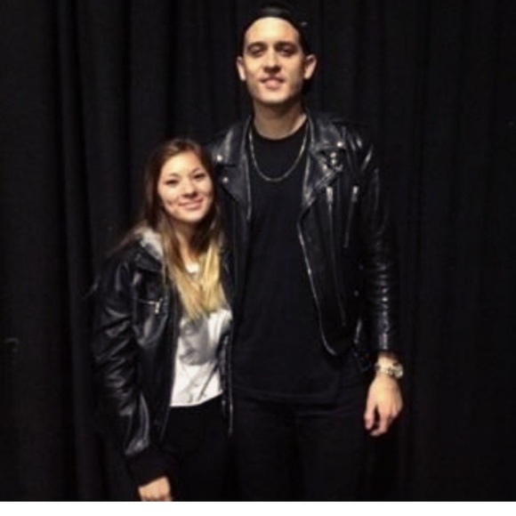 G-Eazy signed leather jacket